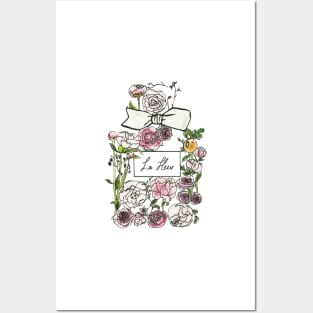 Pretty perfume bottle - Floral Posters and Art